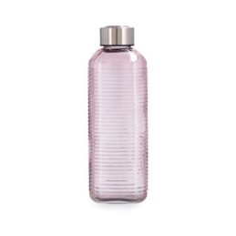 BOTELLA VIDRIO ROSA ACERO...