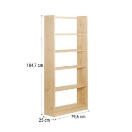 LIBRERIA GALA 6 BALDAS 80CM...