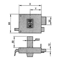 CERRADURA SOBREPONER 125-A...