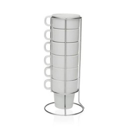 SET 6 TAZAS CAFE C/STAND...